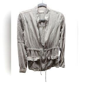 Altar'd State S Taupe Zip Jacket
